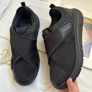 Black Slip-On Sneakers